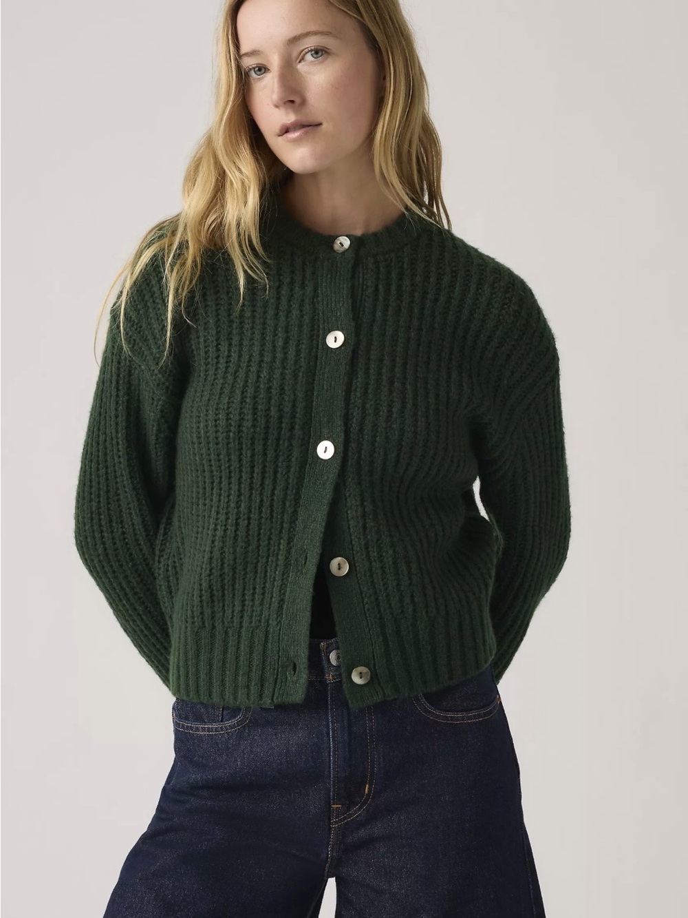 Luna Shell Button Cardigan
